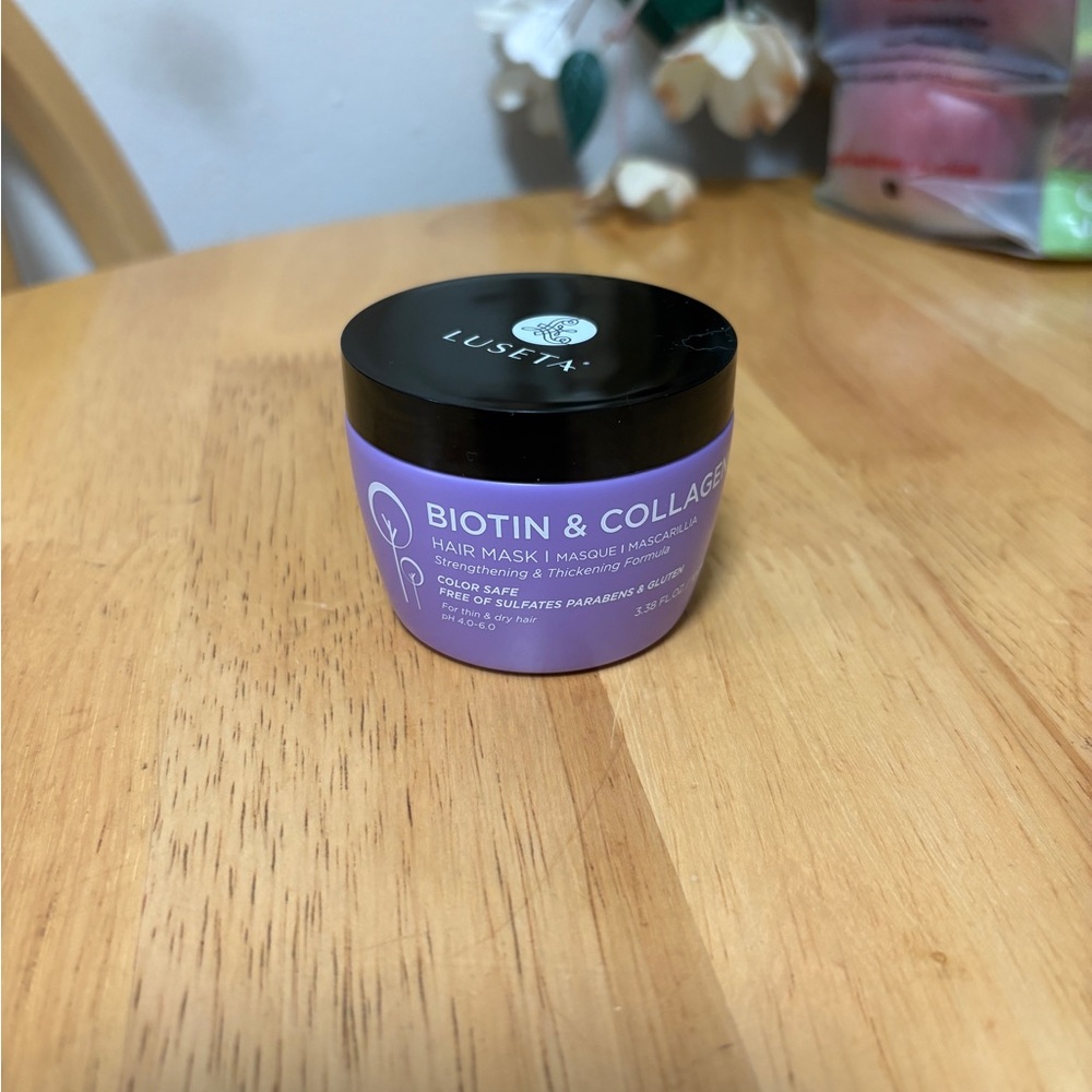 Luseta Biotin & Collagen Hair Mask 3.38 fl Oz/100 ml NWOB, NO BOX, New SEALED